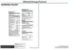 Ultimate Energy Health Support — Supplement Facts